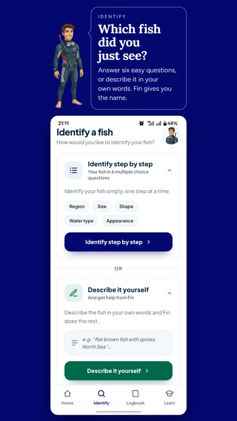 Identify a fish in seven simple questions