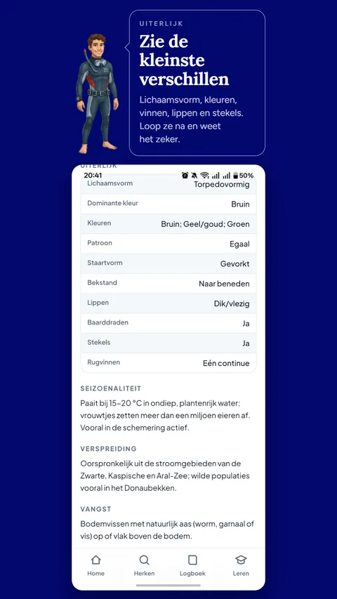 Het uiterlijk, om lijkende soorten uit elkaar te houden