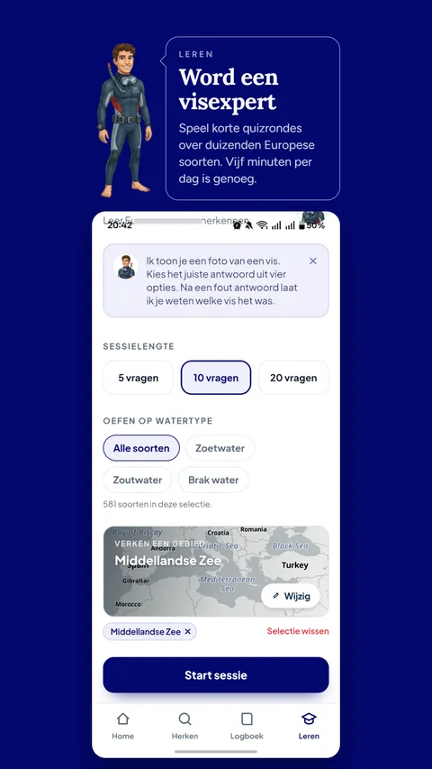 Leer de vissen kennen met quizzen