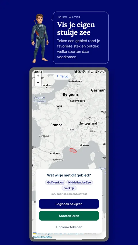 Teken je eigen gebied op de kaart